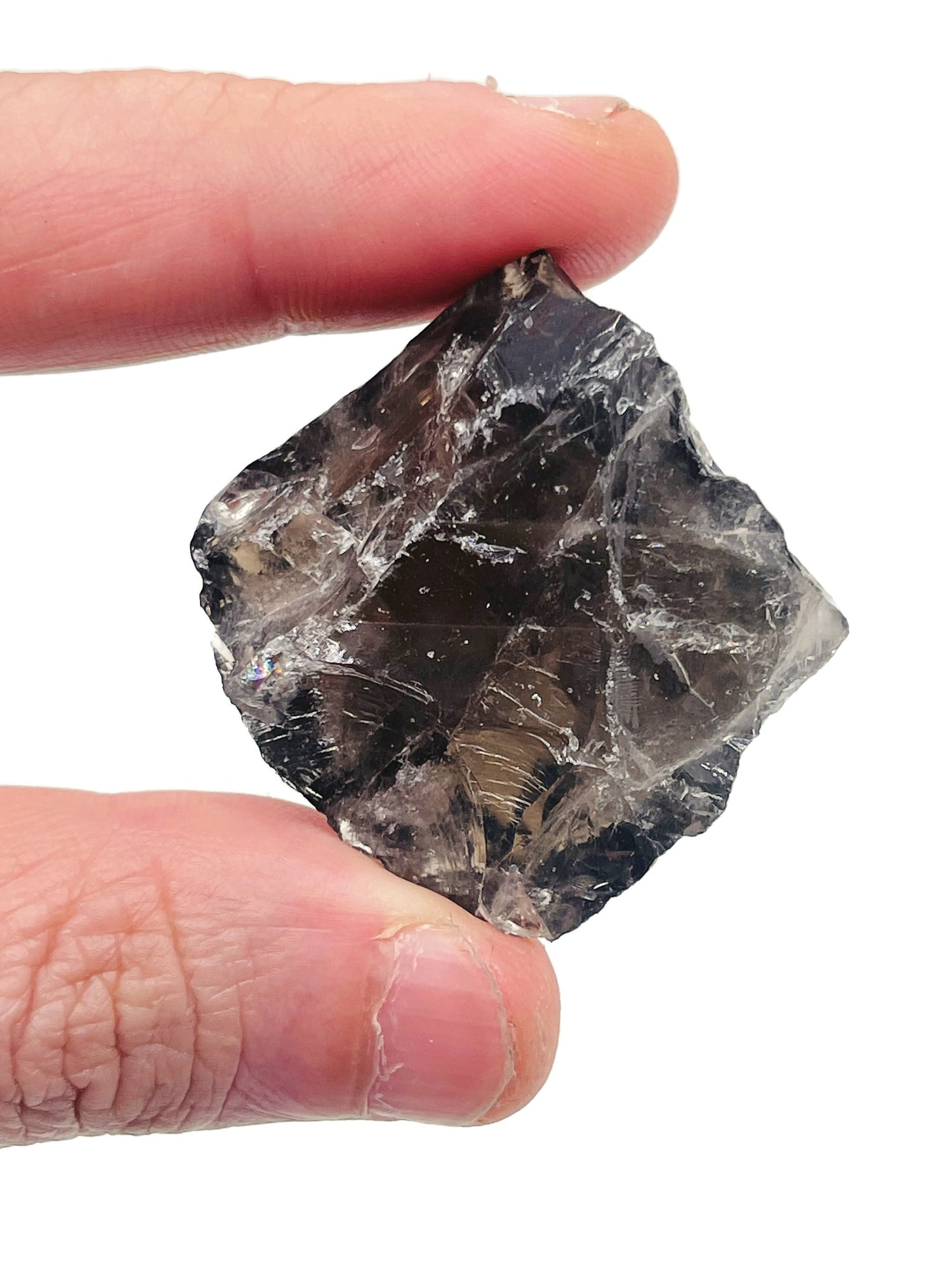 Pierre brute de quartz fumé - Cristal de quartz fumé - Pierre naturelle - Pierre précieuse de quartz fumé - Cristal de guérison - RA1017
