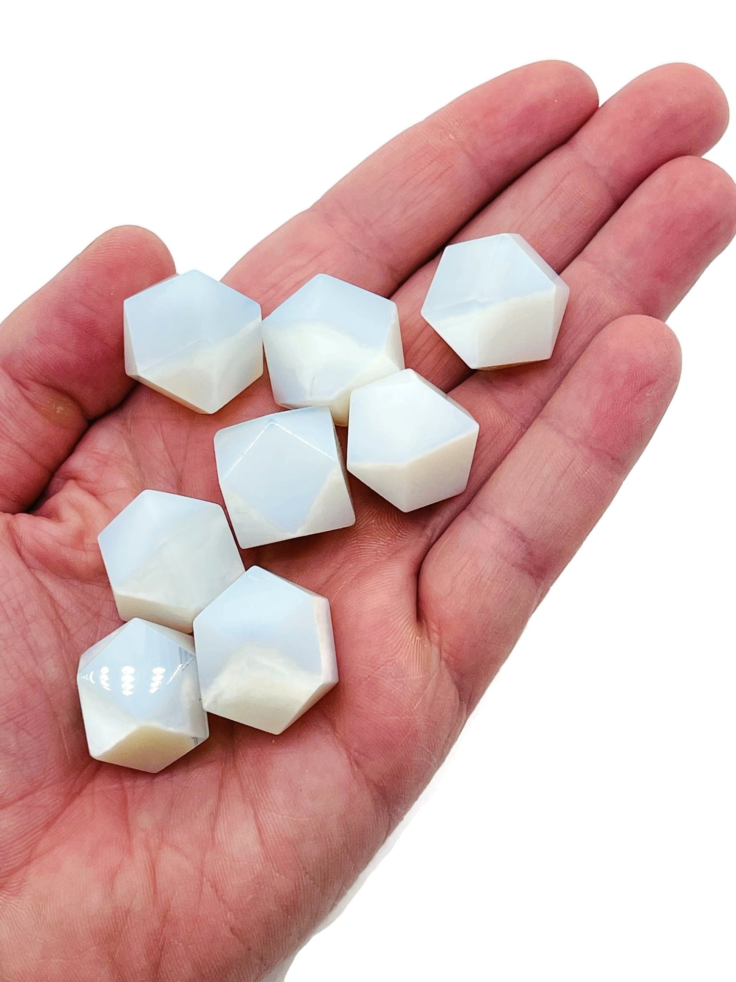 Opalite Polyhedron Carved Gemstone - 20mm - PL1003