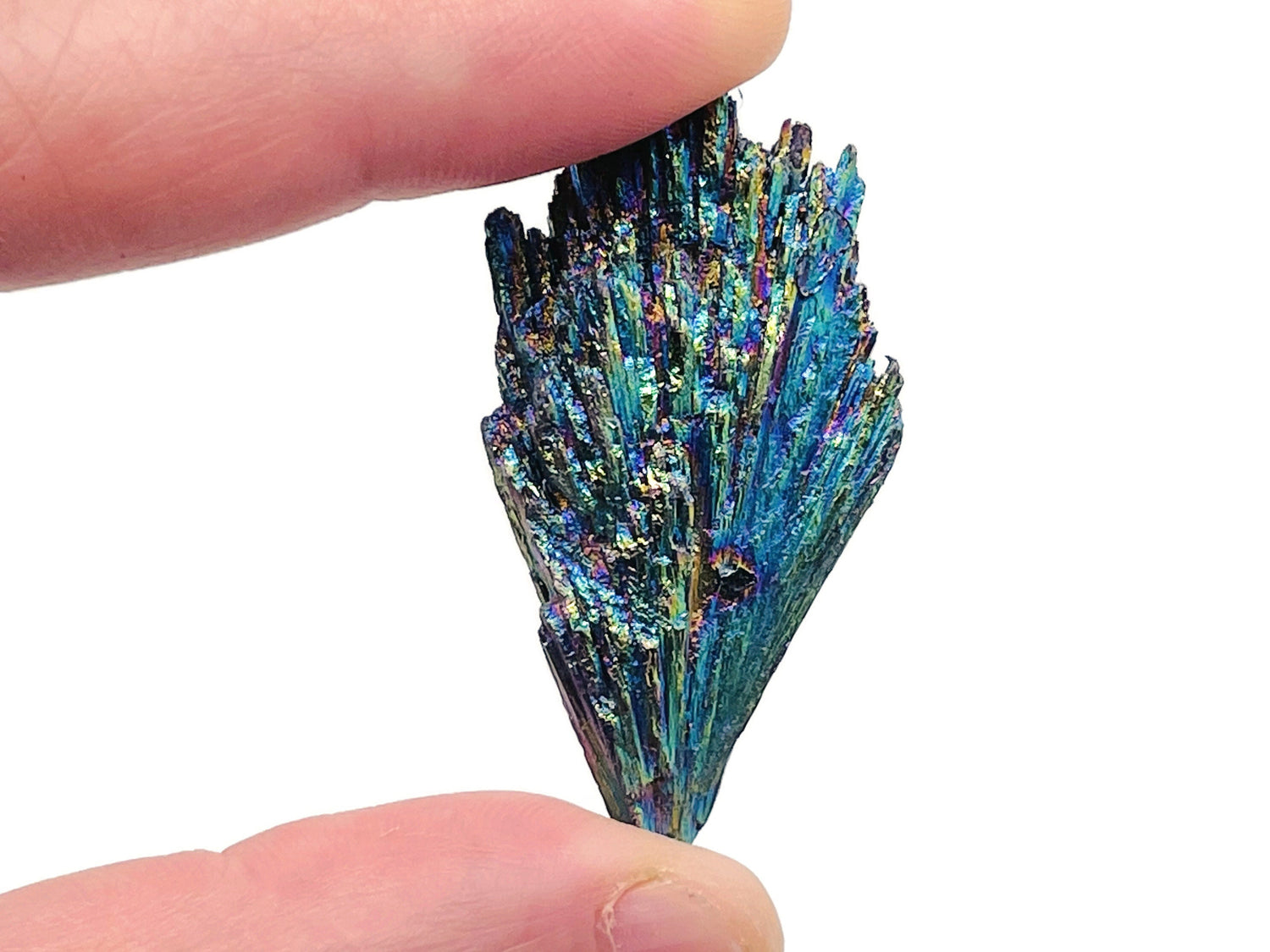Éventail en kyanite arc-en-ciel - Cristal de kyanite titane ?€? Pierre précieuse ?€? Pierre de guérison - Cadeaux ?€? RA1385