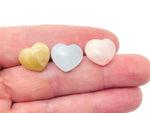 Aquamarine Morganite heart-shaped gemstone, 15x15x9mm, with soft pink and blue hues, from GemstoneGO.
