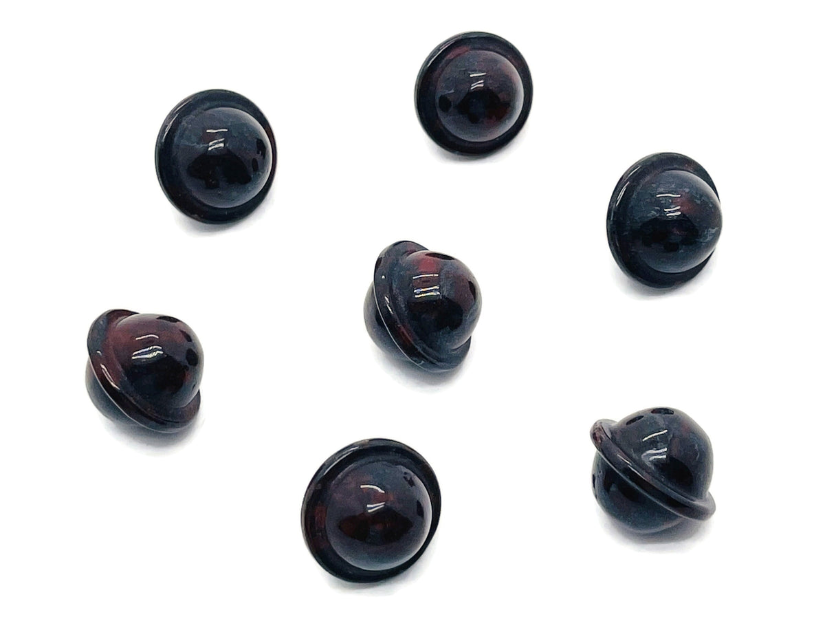 Mini 18mm Chicken Bloodstone Jasper Saturn crystal carved gemstone from GemstoneGO, featuring detailed planetary design.