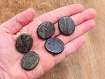 Dragon Blood Jasper flat gemstone slab from GemstoneGO, showing deep red and brown hues with natural veining and polished surface.