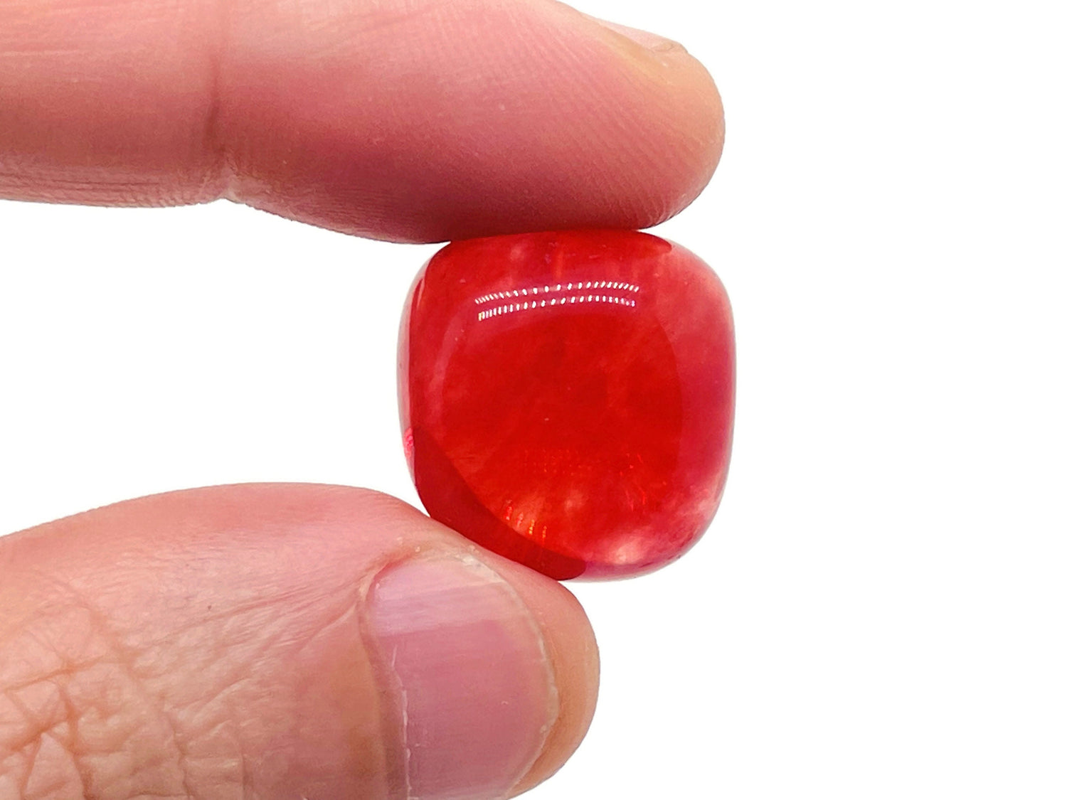 Pierre roulée en quartz cerise - TU1185