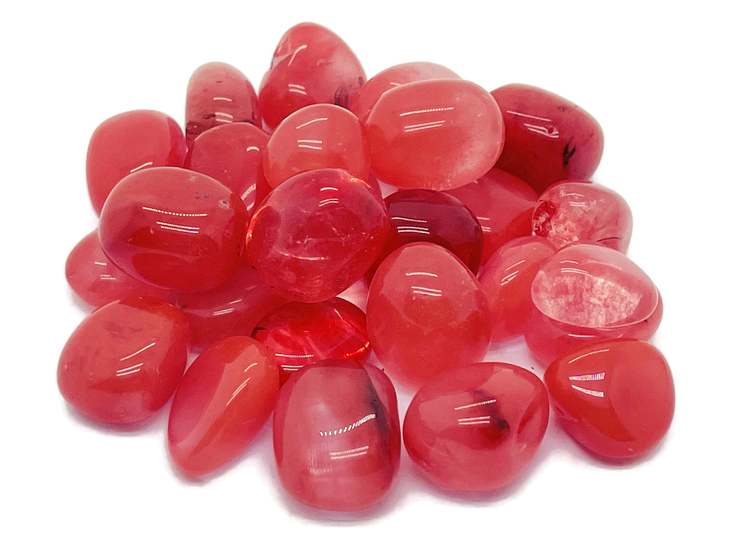 Pierre roulée en quartz cerise - TU1185