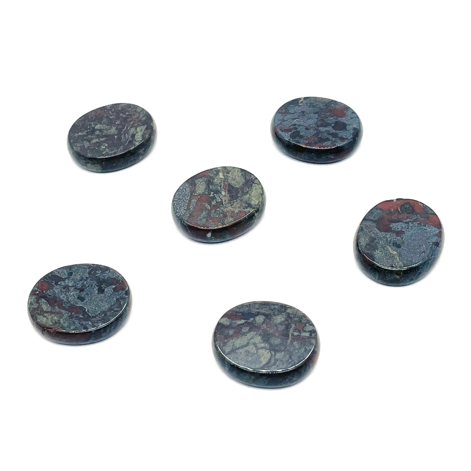 Dragon Blood Jasper Flat Gemstone - Slab Crystal - 30x25x7 - FL1055