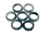 Labradorite crystal ring by GemstoneGO featuring a polished labradorite gemstone set in a silver band.