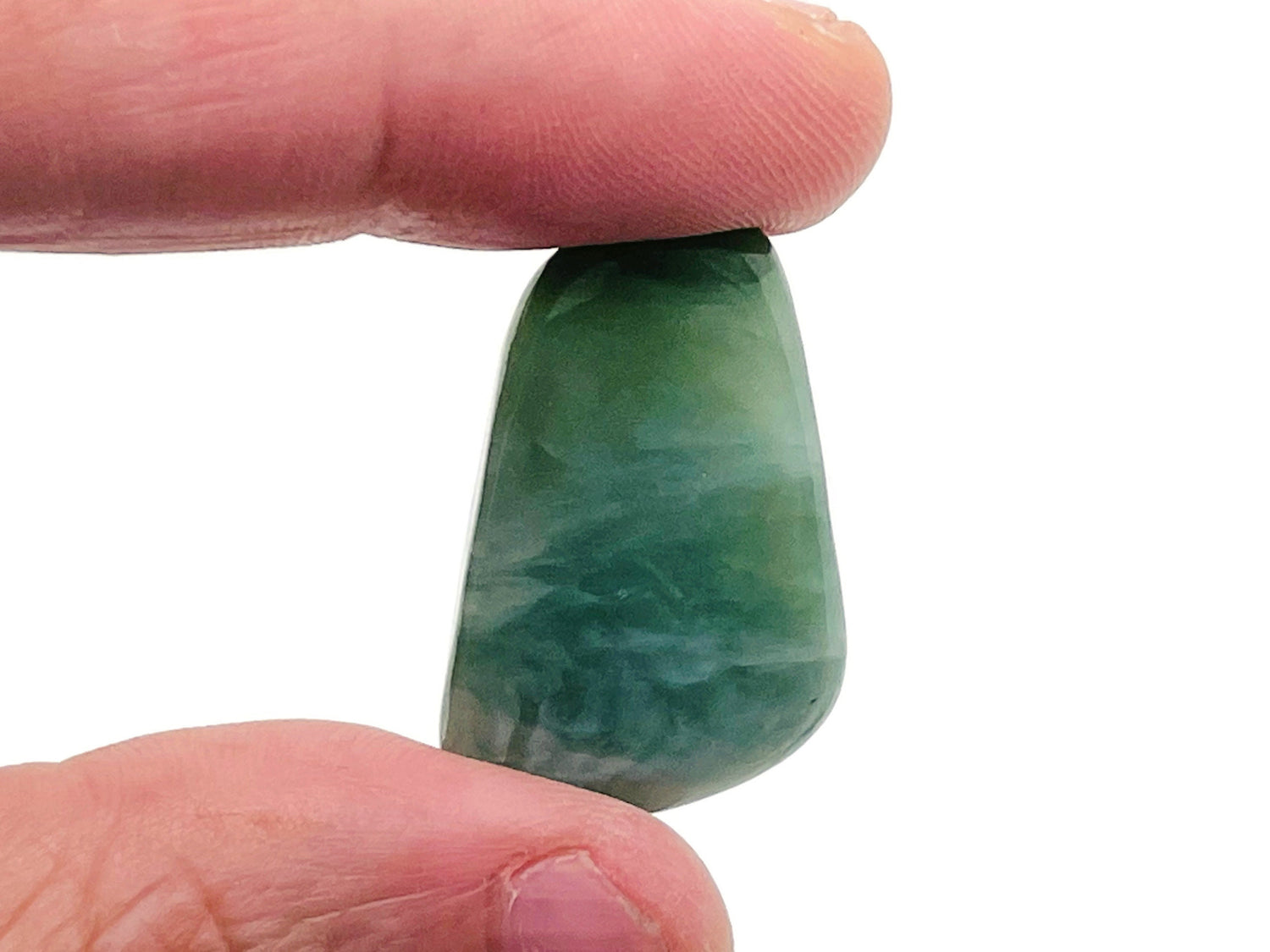 Pierre roulée en jade néphrite ?€? Cristal de néphrite ?€? Pierres de néphrite polies ?€? Pierre porte-bonheur - TU1207