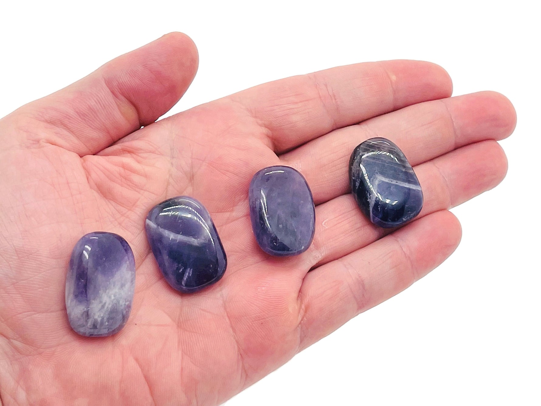 Amethyst flat gemstone slab crystal from GemstoneGO, showcasing purple hues and natural crystal texture.