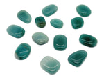 Aventurine flat gemstone slab from GemstoneGO, showcasing smooth, polished green crystal with natural marbling and vibrant color.