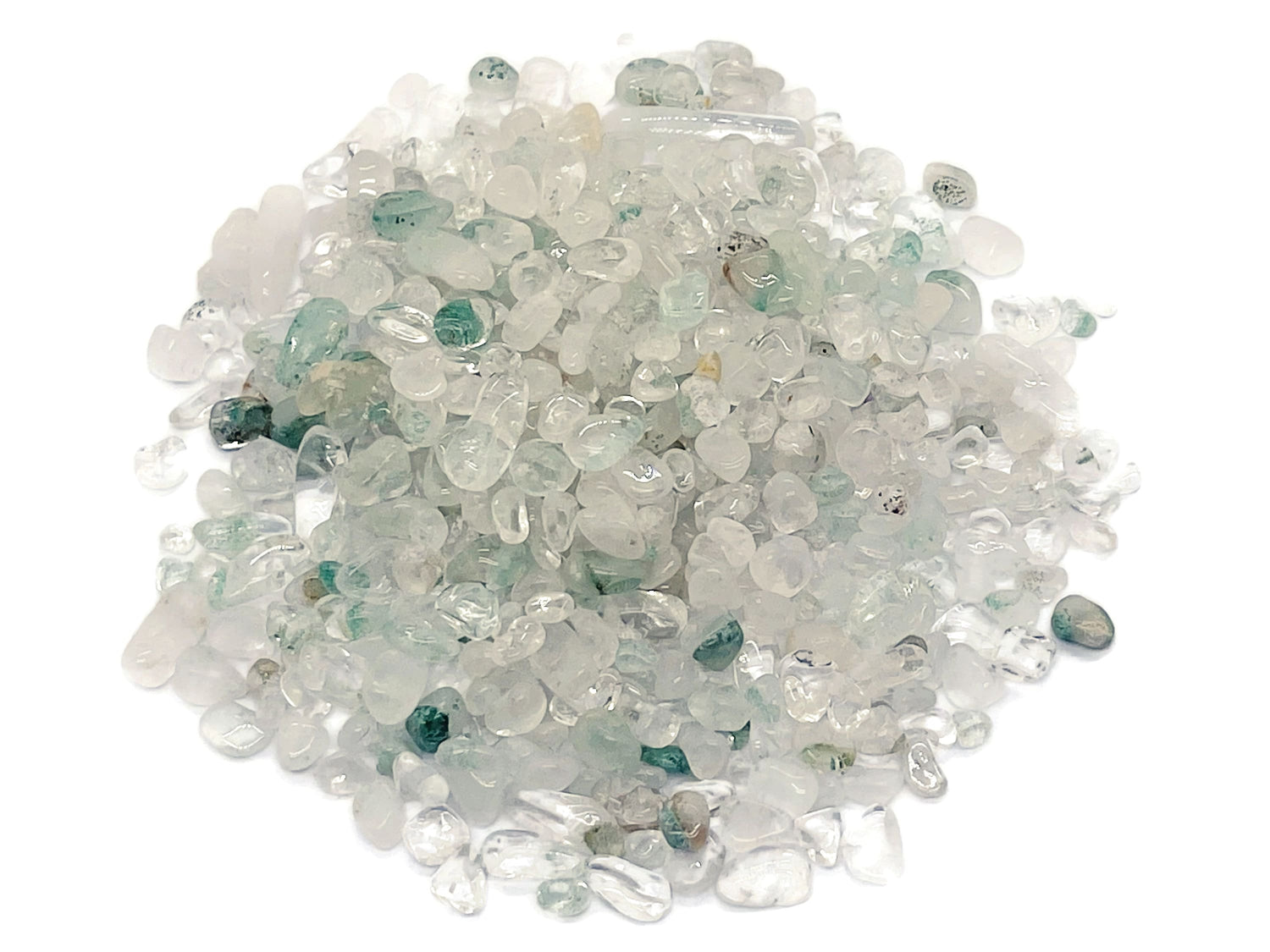 Piedras de Prasiolita en Bruto - Amatista Verde - Semipulidas - a Granel - 5-8mm - CP1199
