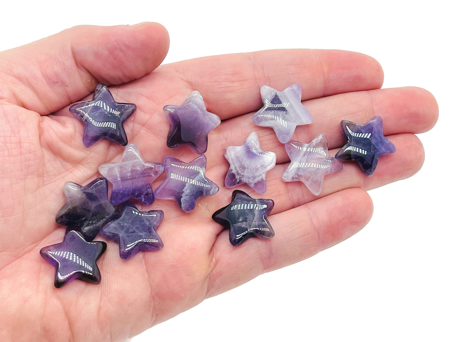 Amethyst Star Gemstone - 20mm - ST1001
