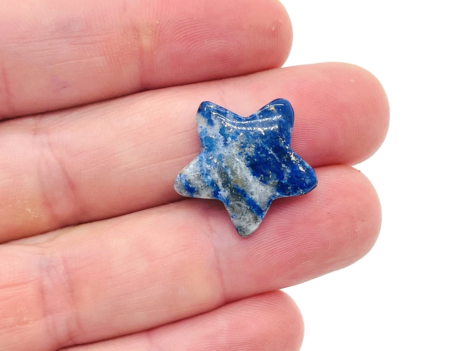 Pierre précieuse en lapis-lazuli en forme d'étoile ?€? Étoile sculptée ?€? Mini pierre de cristal en forme d'étoile ?€? Cristal de guérison ?€? 2 cm ?€? ST1005