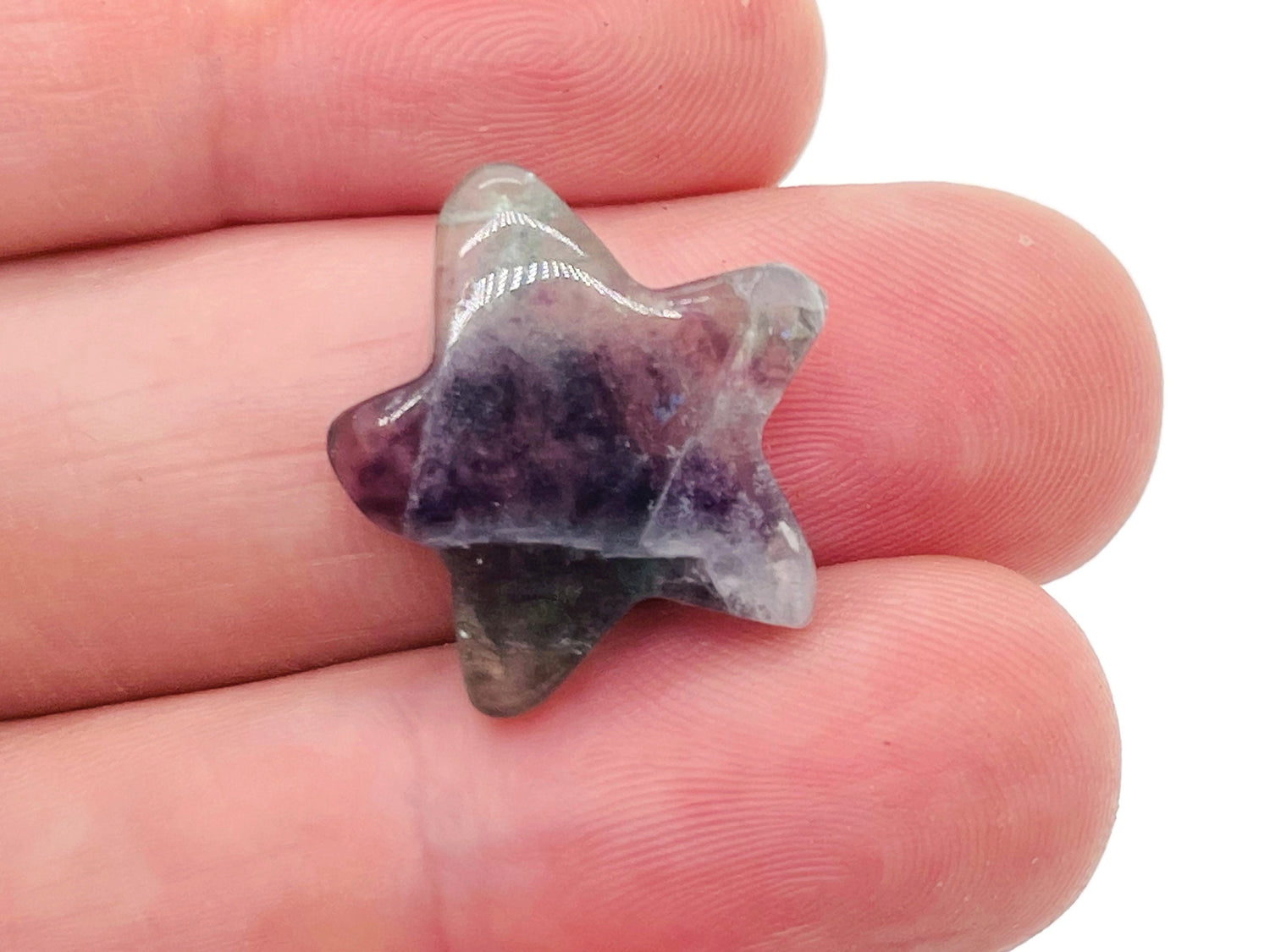 Fluorite Star Gemstone - 20mm - ST1006