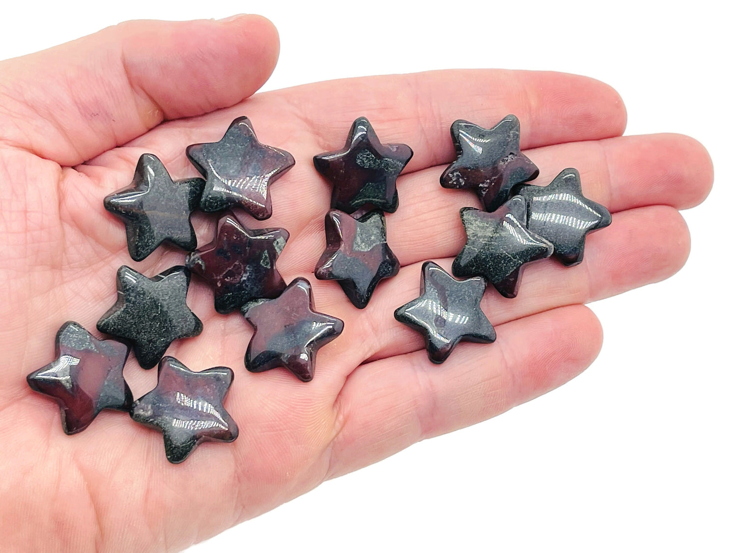 Dragon Blood Jasper Star Gemstone - 20mm - ST1009