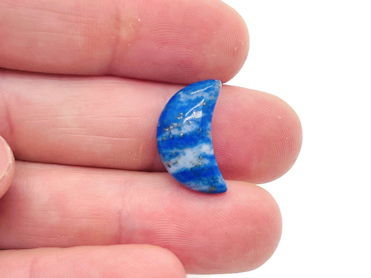 Lune en lapis-lazuli - Lune en cristal - Lune sculptée - Cristal de guérison - Mini lune en cristal ?€? 2 cm ?€? MO1005
