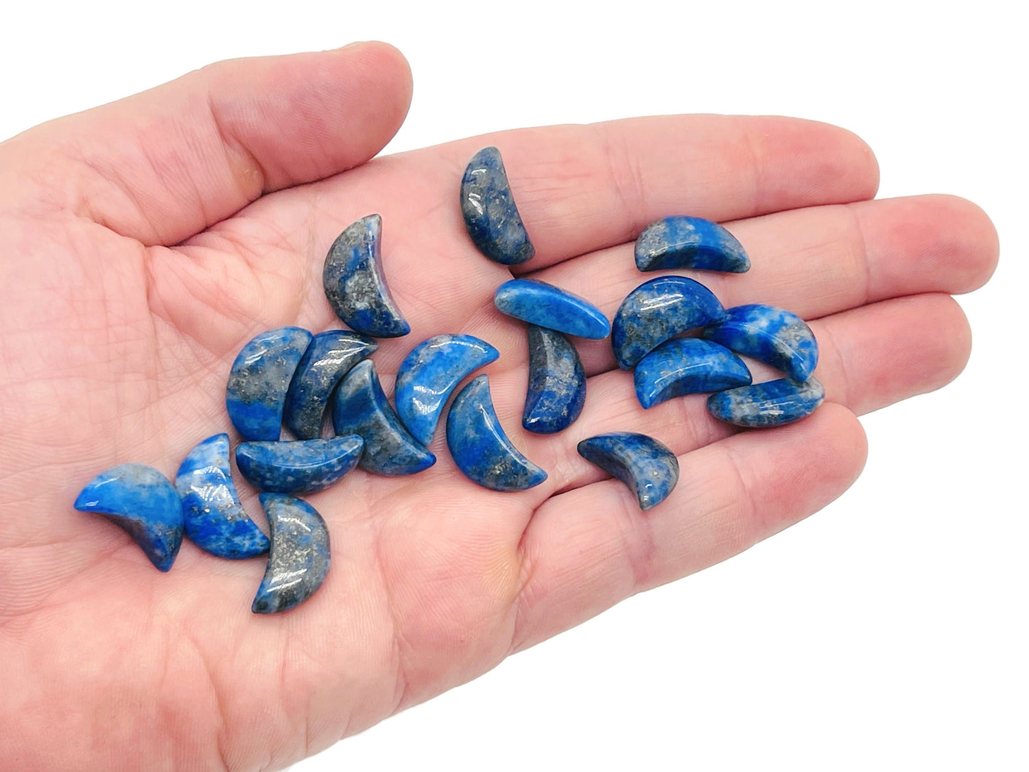 Lune en lapis-lazuli - Lune en cristal - Lune sculptée - Cristal de guérison - Mini lune en cristal ?€? 2 cm ?€? MO1005