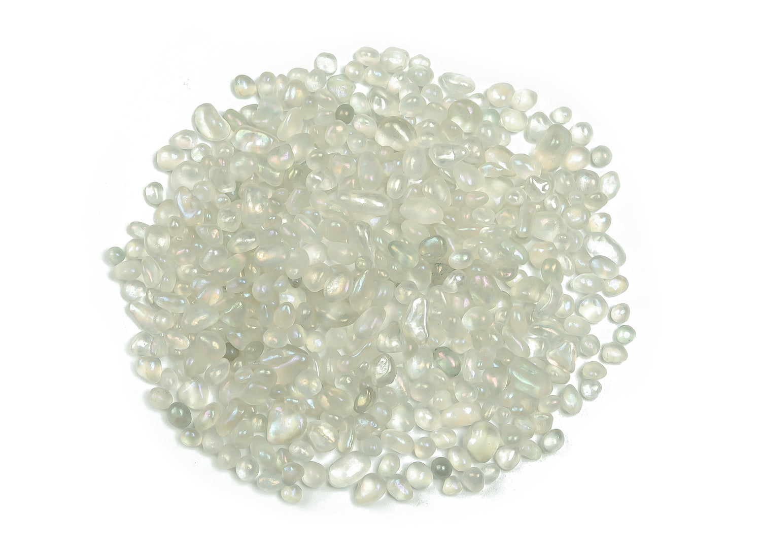 Éclats de quartz aura d'ange ?€? Éclats de pierres précieuses ?€? Éclats de cristal semi-polis - Cristal en vrac - 5-8 mm - CP1125