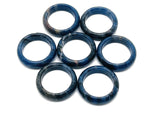 Sodalite crystal ring by GemstoneGO featuring a polished blue gemstone set in a silver band.