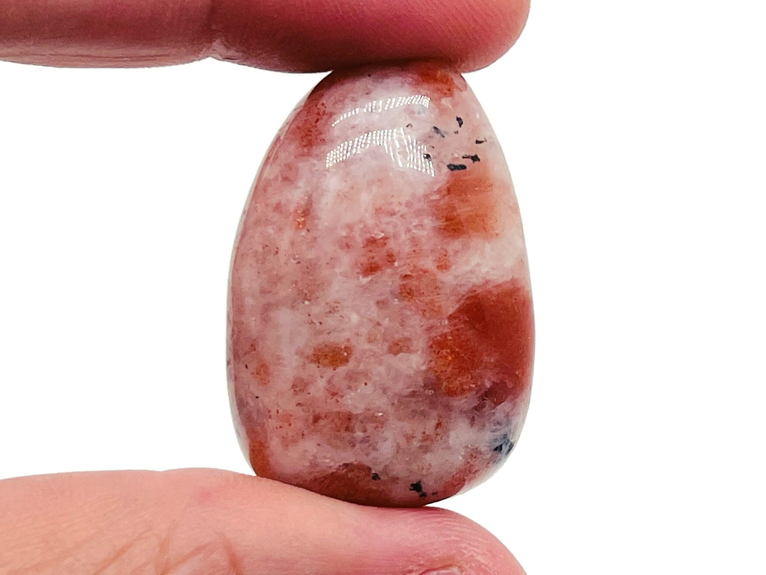 Pierre roulée SunStone ?€? Pierre de cristal SunStone - Pierre précieuse - Cristal ?€? Pierre de guérison ?€? TU1201