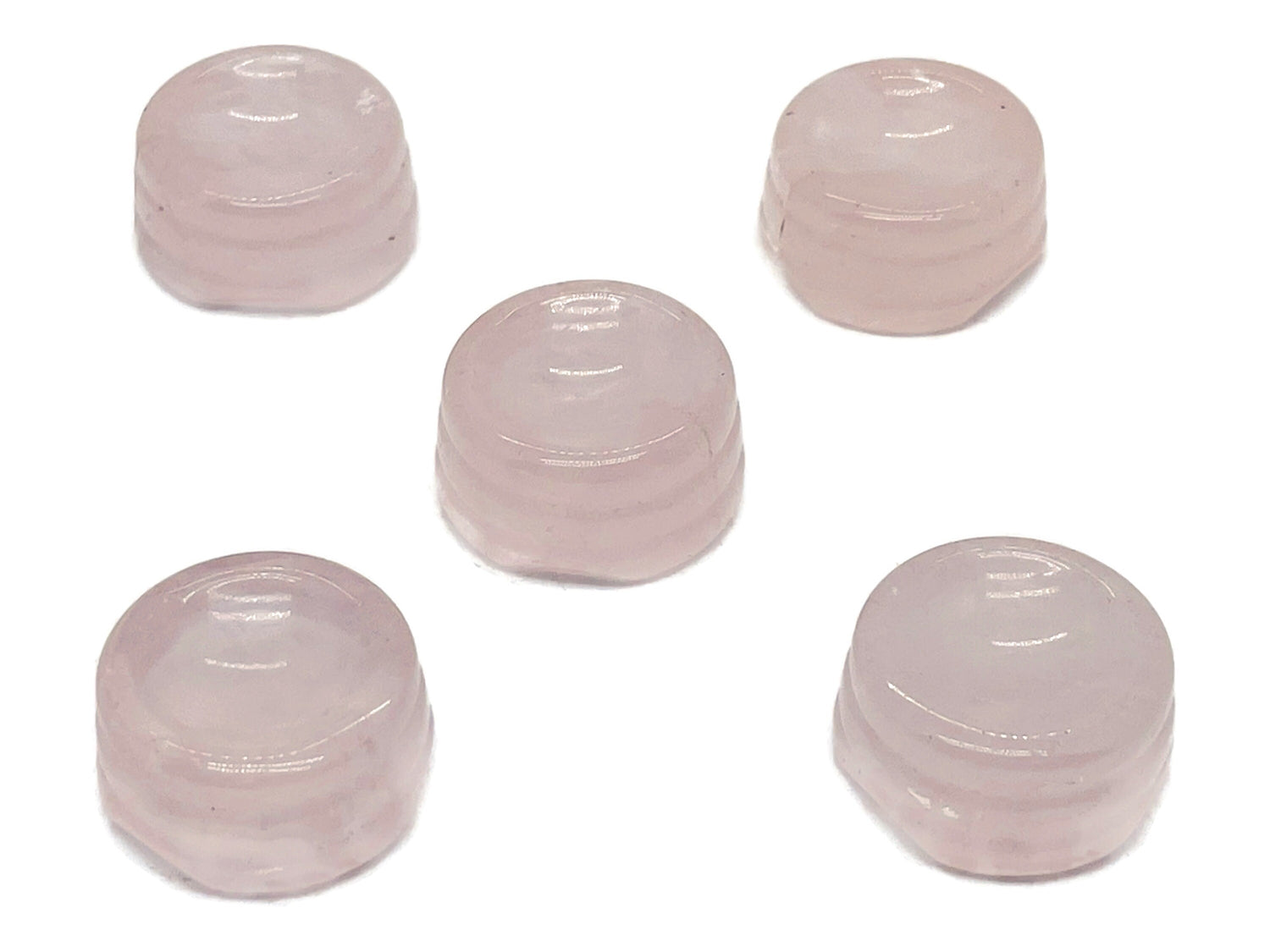 Rose Quartz Crystal Sphere Stand - Carved Gemstone - Home Decor - SD1001