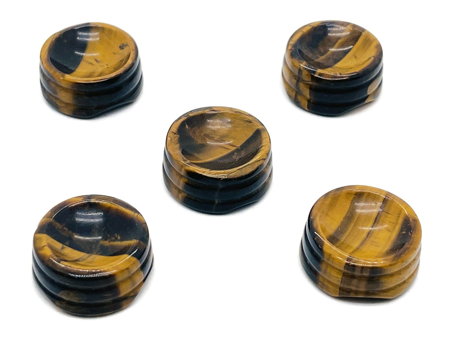 Tiger Eye Crystal Sphere Stand - Carved Gemstone - Home Decor - SD1002