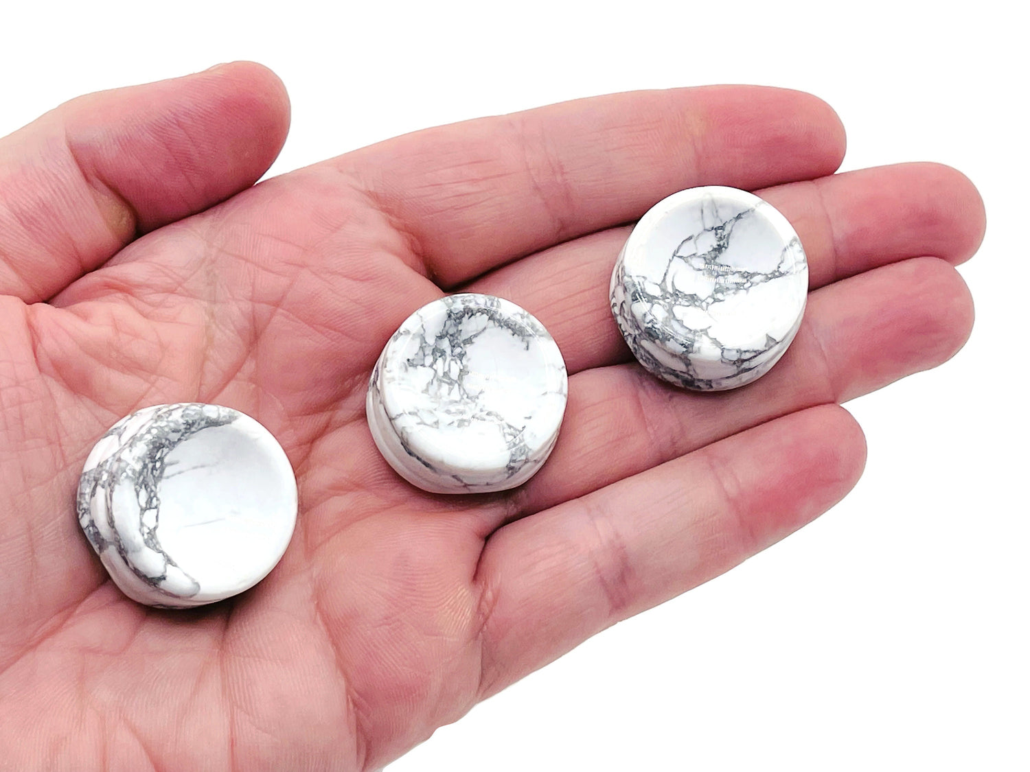 Howlite Crystal Sphere Stand - Carved Gemstone - Home Decor - SD1009