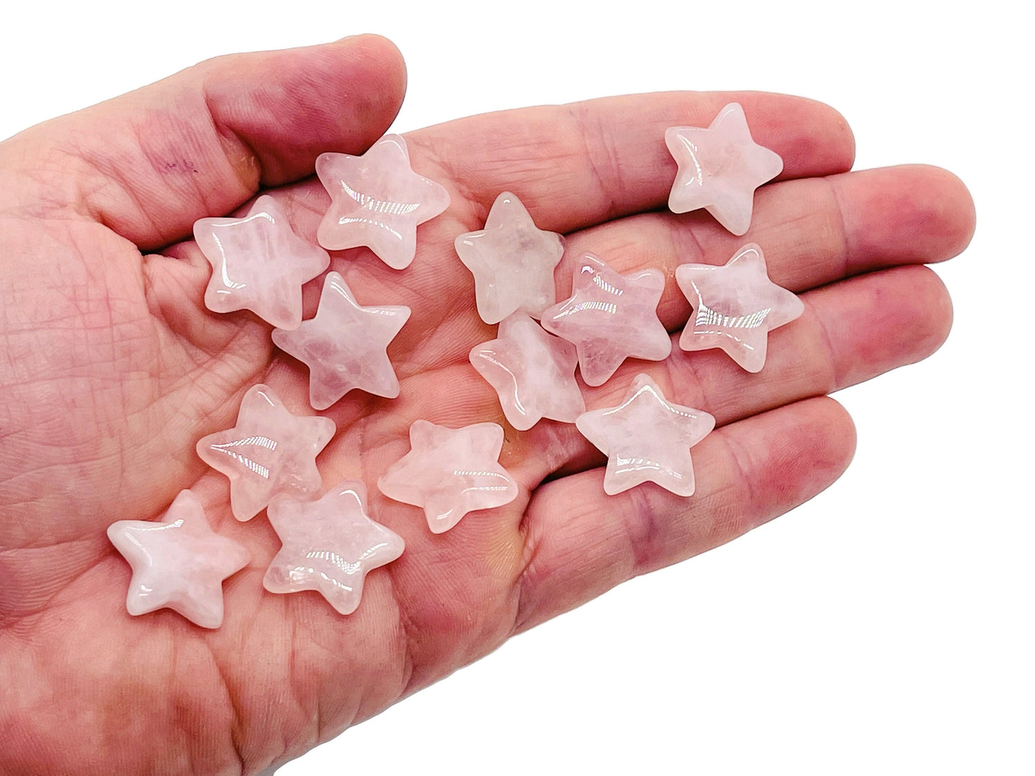 Rose Quartz Star Gemstone - 20mm - ST1002