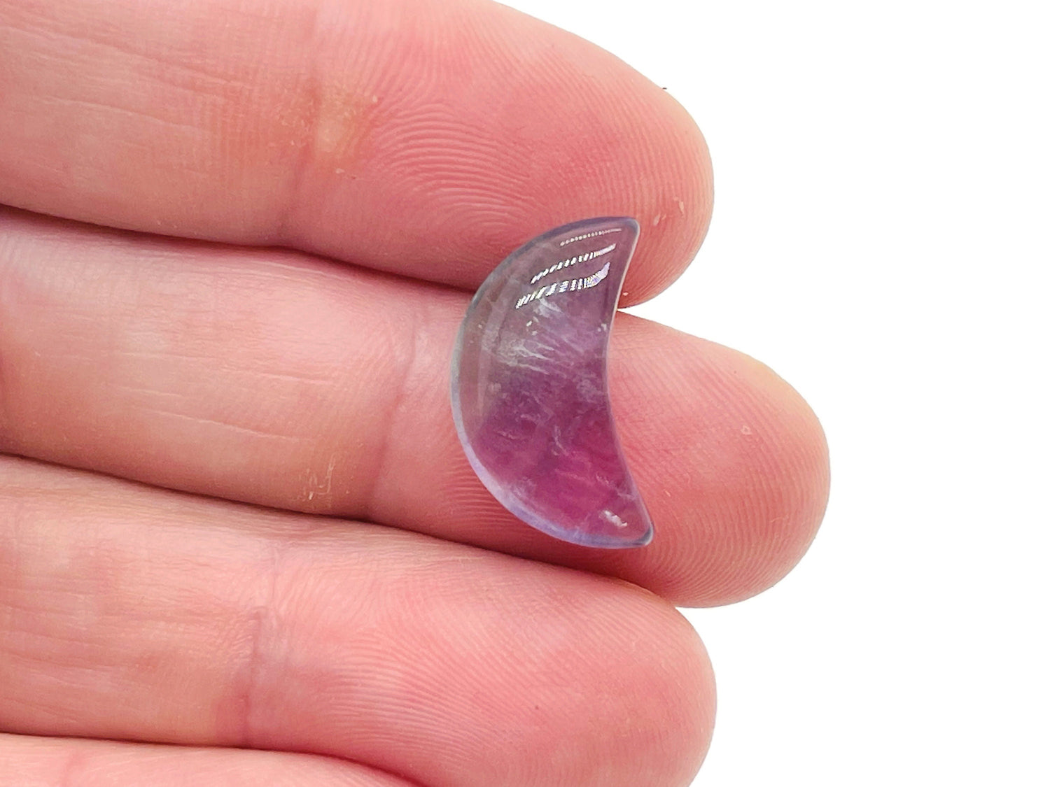 Fluorite Gemstone Moon - 20mm - MO1006