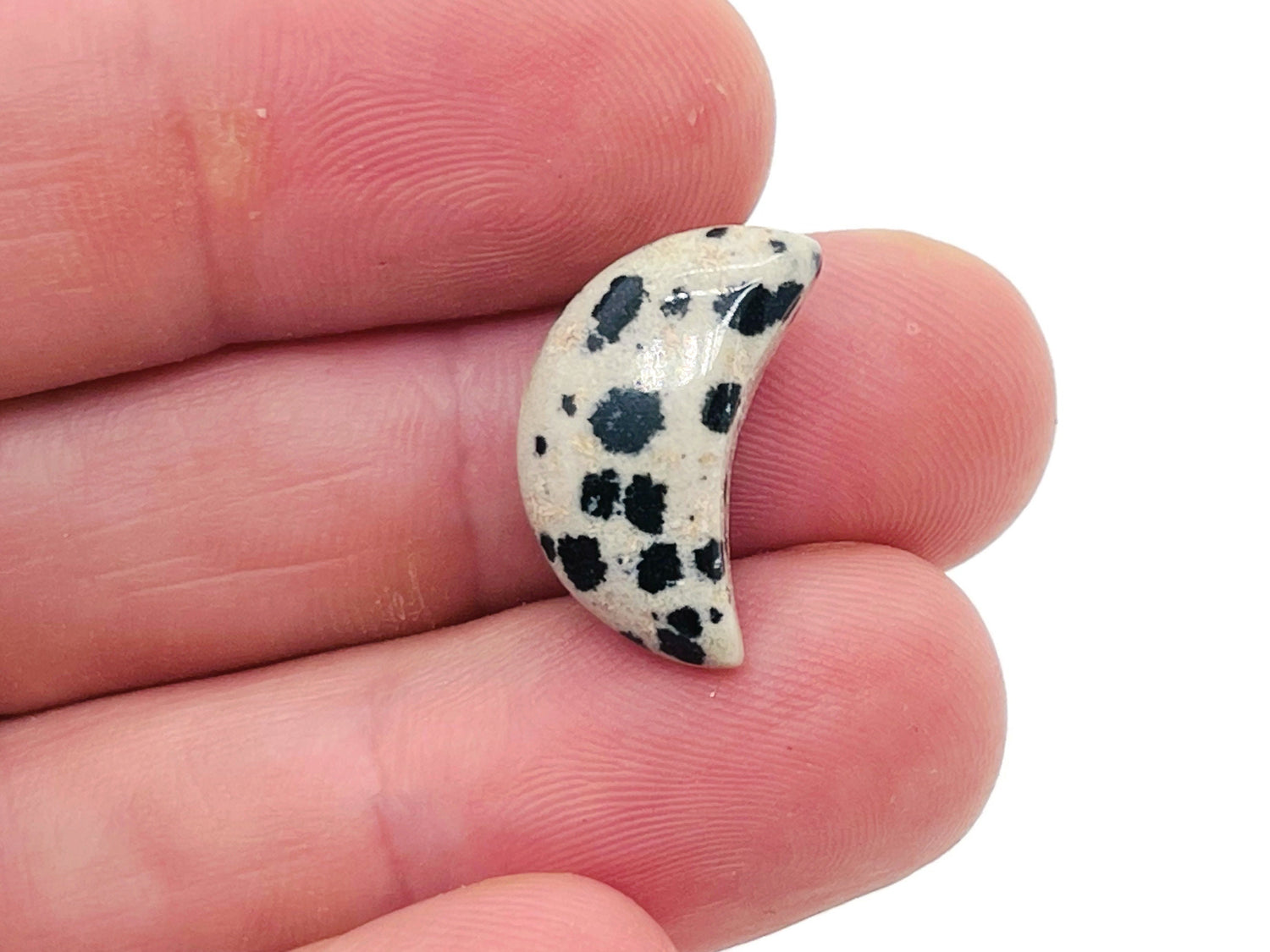 Dalmatian Jasper Gemstone Moon - 20mm - MO1013