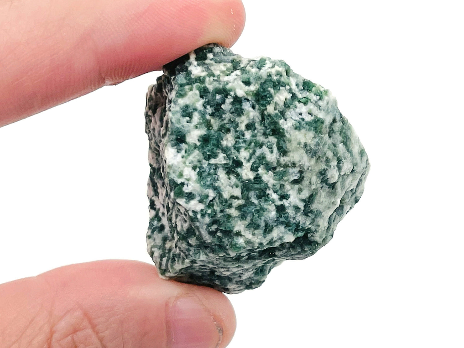 Pierre de jade brute à points verts - Cristal brut du Qinghai ?€? Pierre chinoise ?€? Pierre de guérison - Pierre précieuse ?€? RA1140