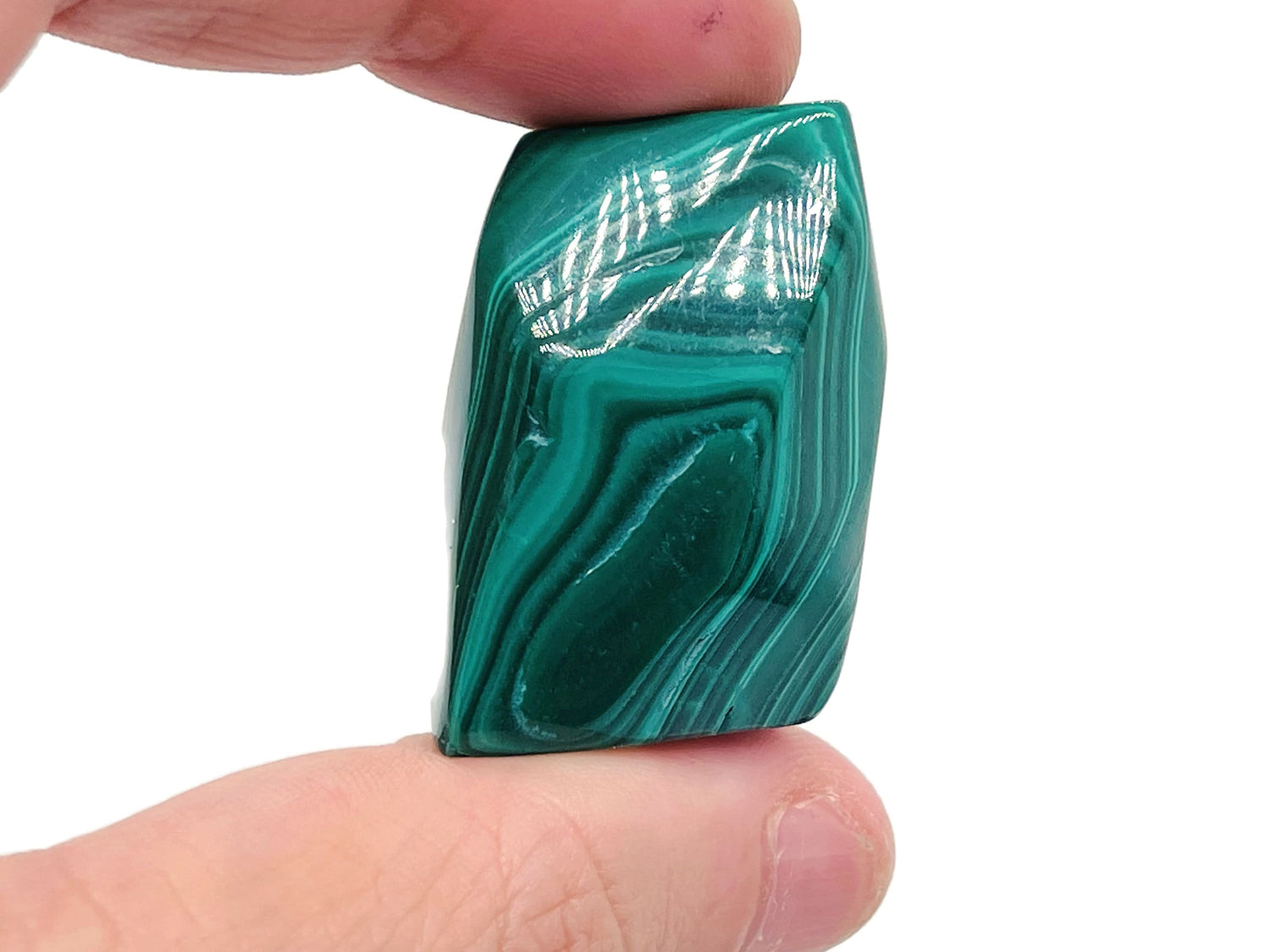 Pierre roulée de malachite - Malachite A++ - Pierre précieuse non montée - Pierre précieuse verte naturelle - TU1221
