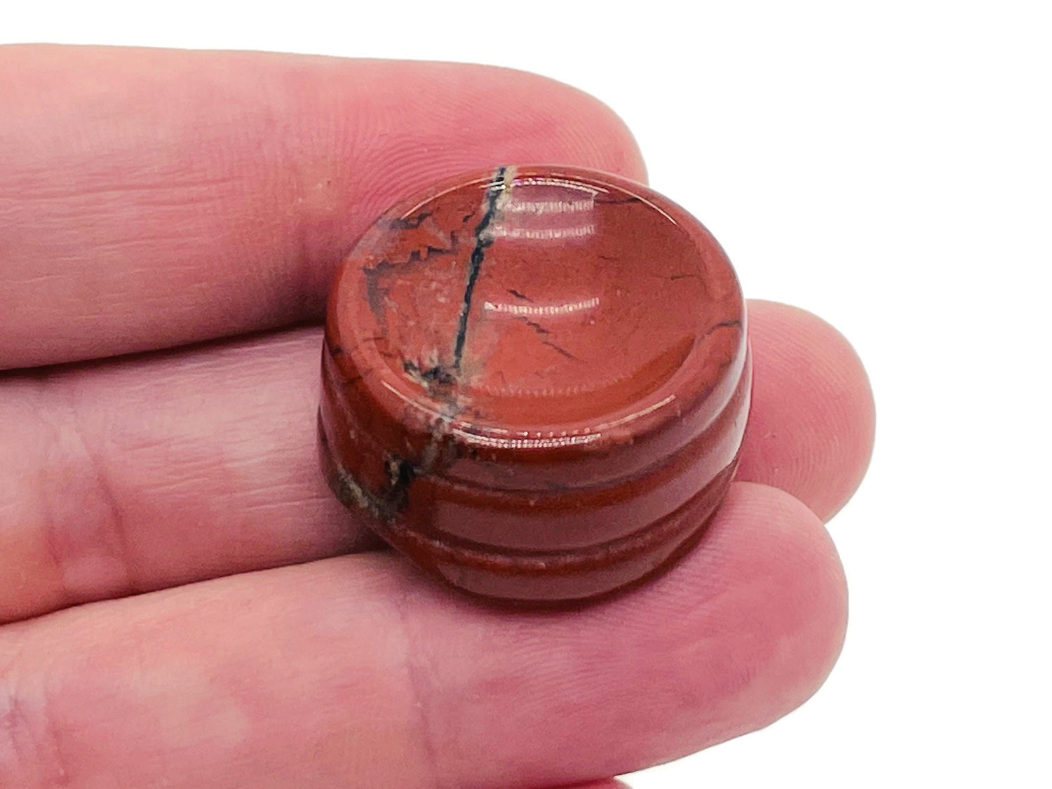 Red Jasper Crystal Sphere Stand - Carved Gemstone - Home Decor - SD1003