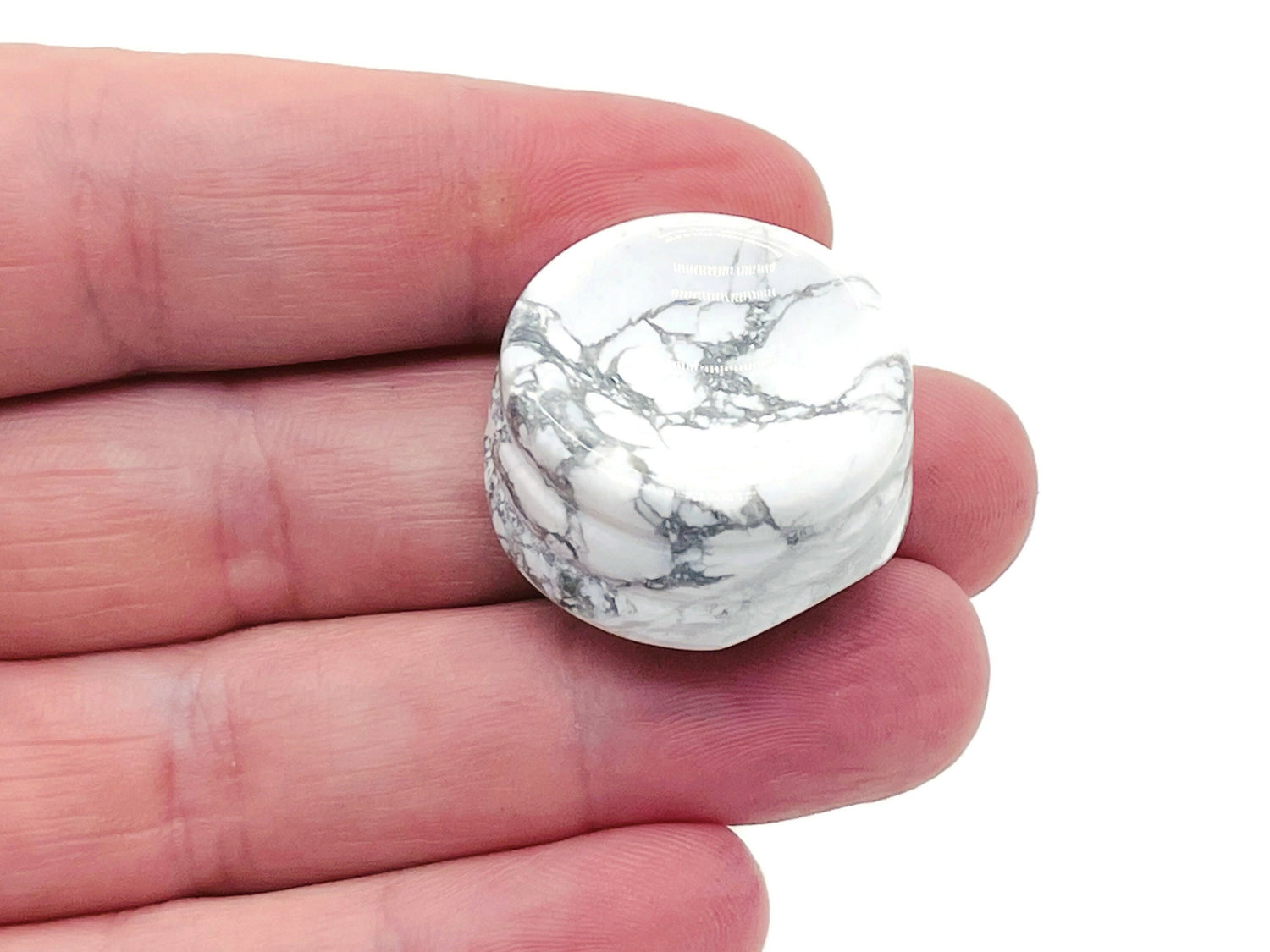 Howlite Crystal Sphere Stand - Carved Gemstone - Home Decor - SD1009