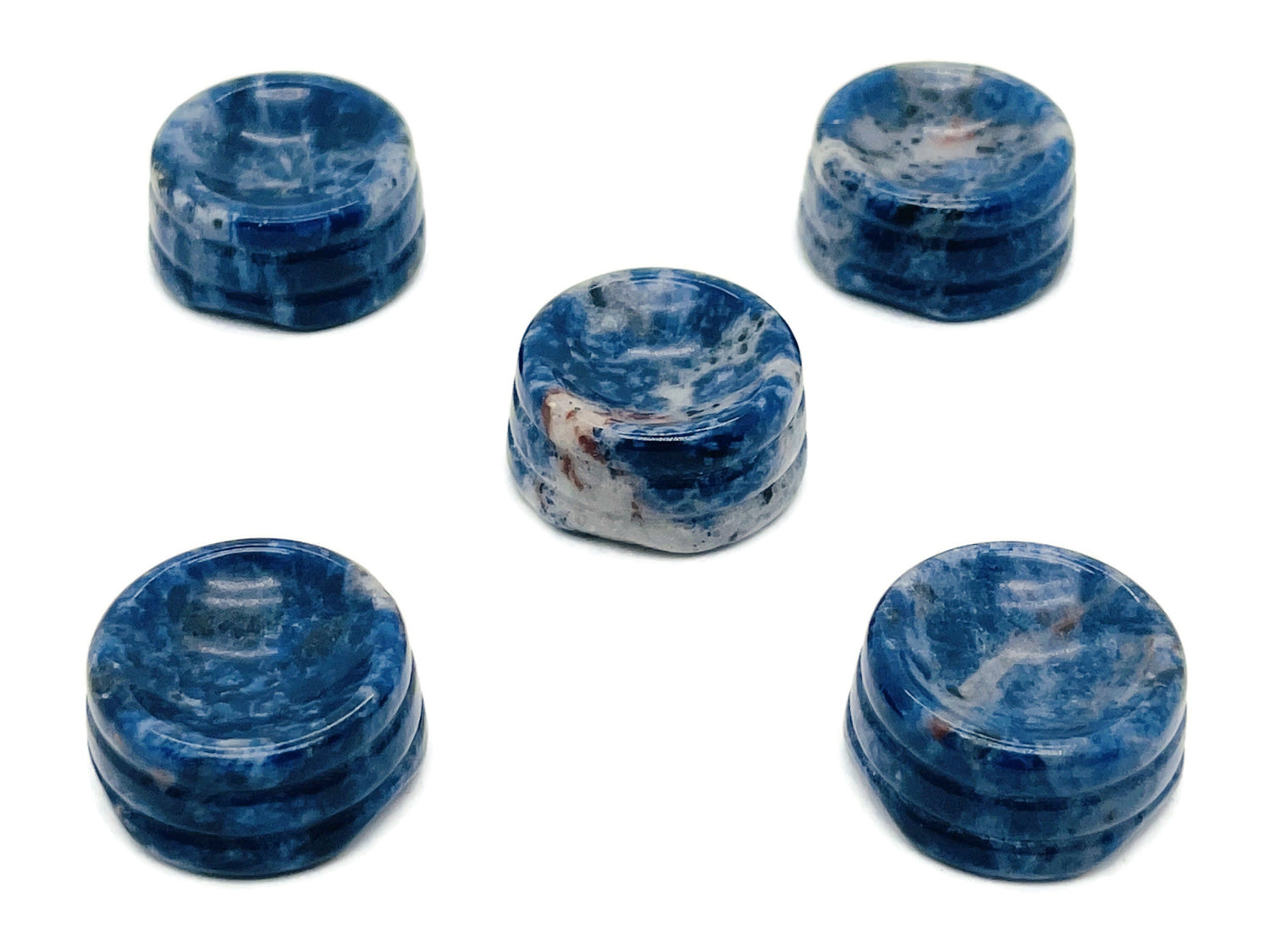 Sodalite Crystal Sphere Stand - Carved Gemstone - Home Decor - SD1013