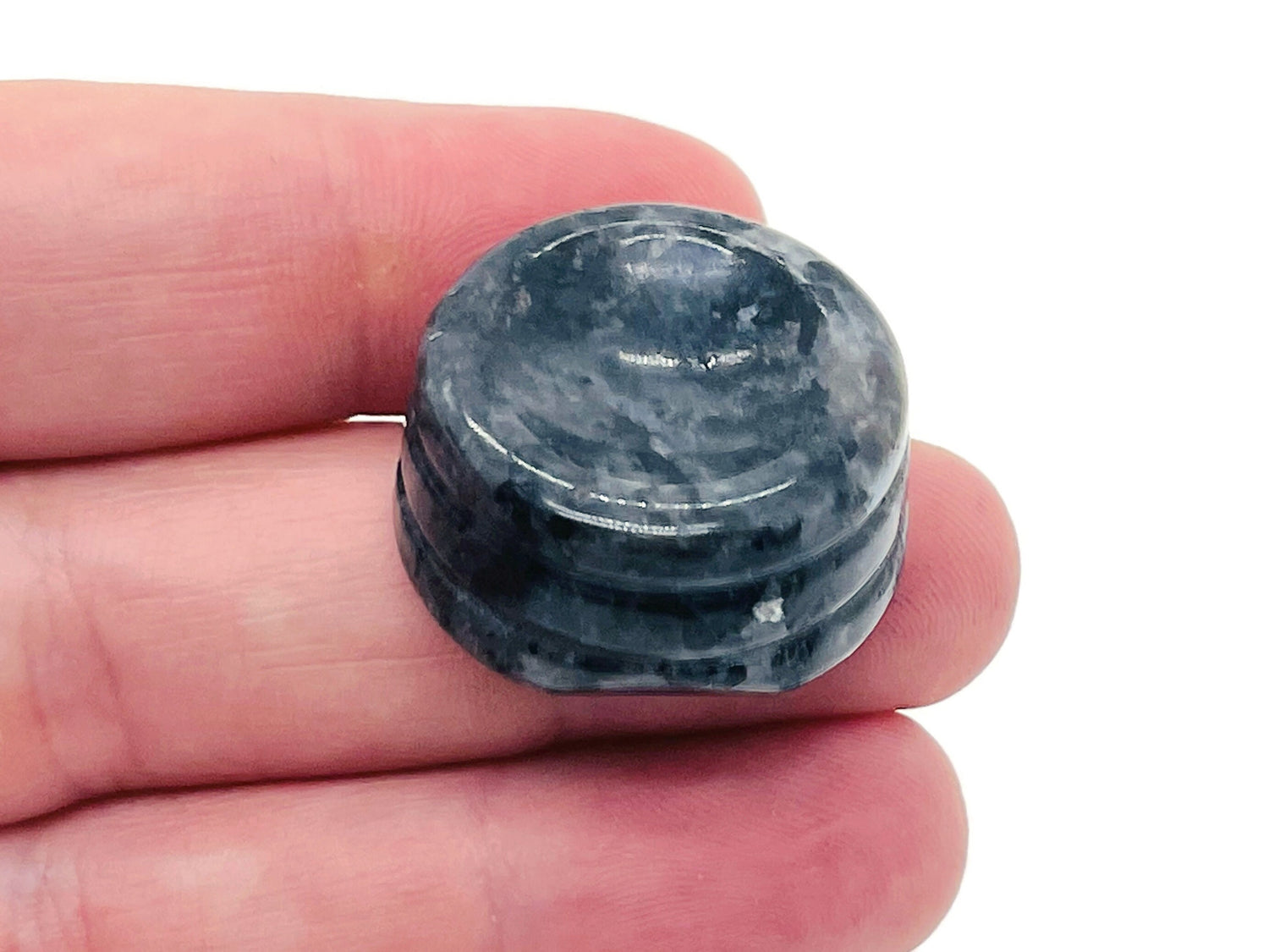 Larvikite Crystal Sphere Stand - Carved Gemstone - Home Decor - SD1016