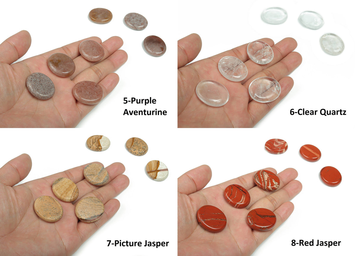 Crystal Flat Gemstone slab from GemstoneGO, showcasing a colorful mixed healing crystal with 30x25x7cm dimensions.
