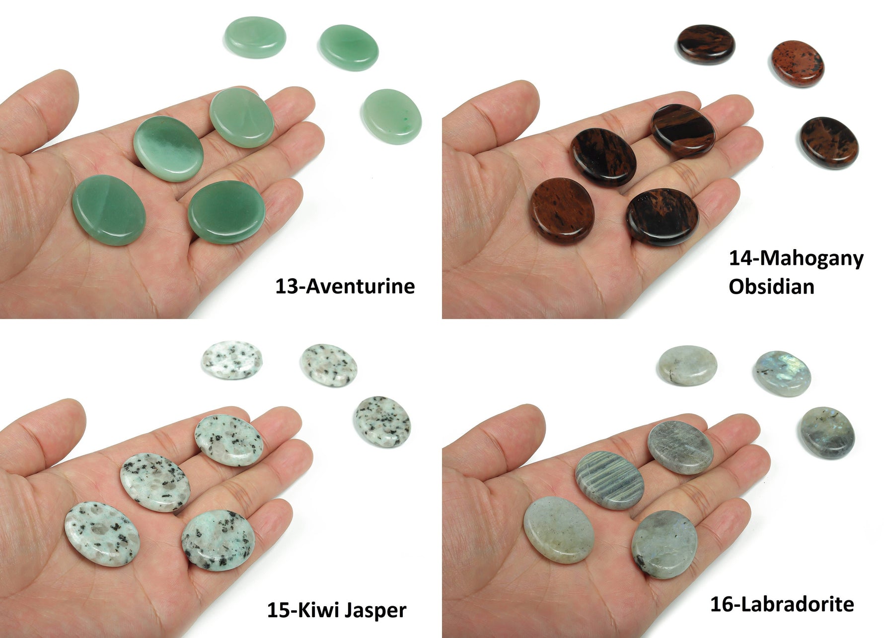 Crystal Flat Gemstone slab from GemstoneGO, featuring mixed healing crystals in 30x25x7 size with vibrant, colorful gemstone layers.