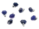 Amethyst point crystal pendant from GemstoneGO, showcasing a purple gemstone with natural facets for jewelry making.