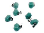 Aventurine point crystal pendant from GemstoneGO, natural green gemstone with pointed shape, ideal for jewelry making supplies