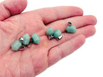 Aventurine point crystal pendant with natural green gemstone, ideal for jewelry making, crafted by GemstoneGO.