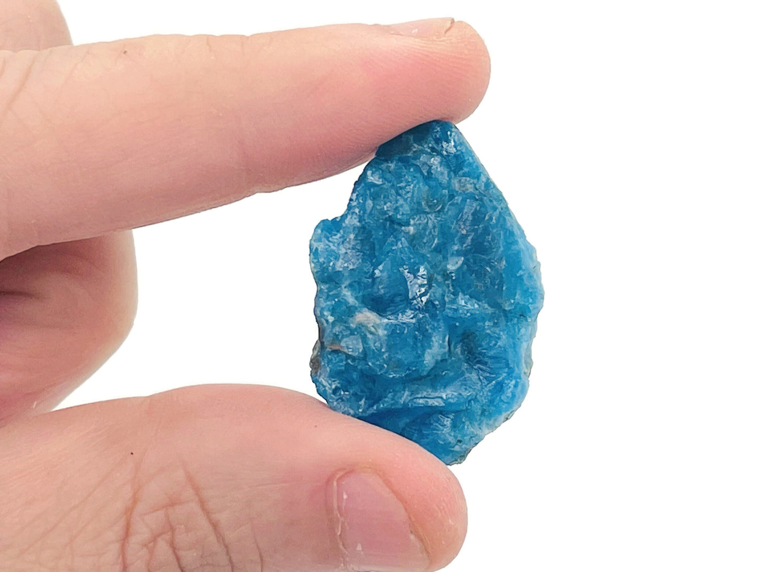 Pierre brute d'apatite bleue ?€? Pierre précieuse brute d'apatite ?€? Cristal brut d'apatite ?€? Pierre brute d'apatite bleue ?€? Pierre d'apatite naturelle ?€? RA1026