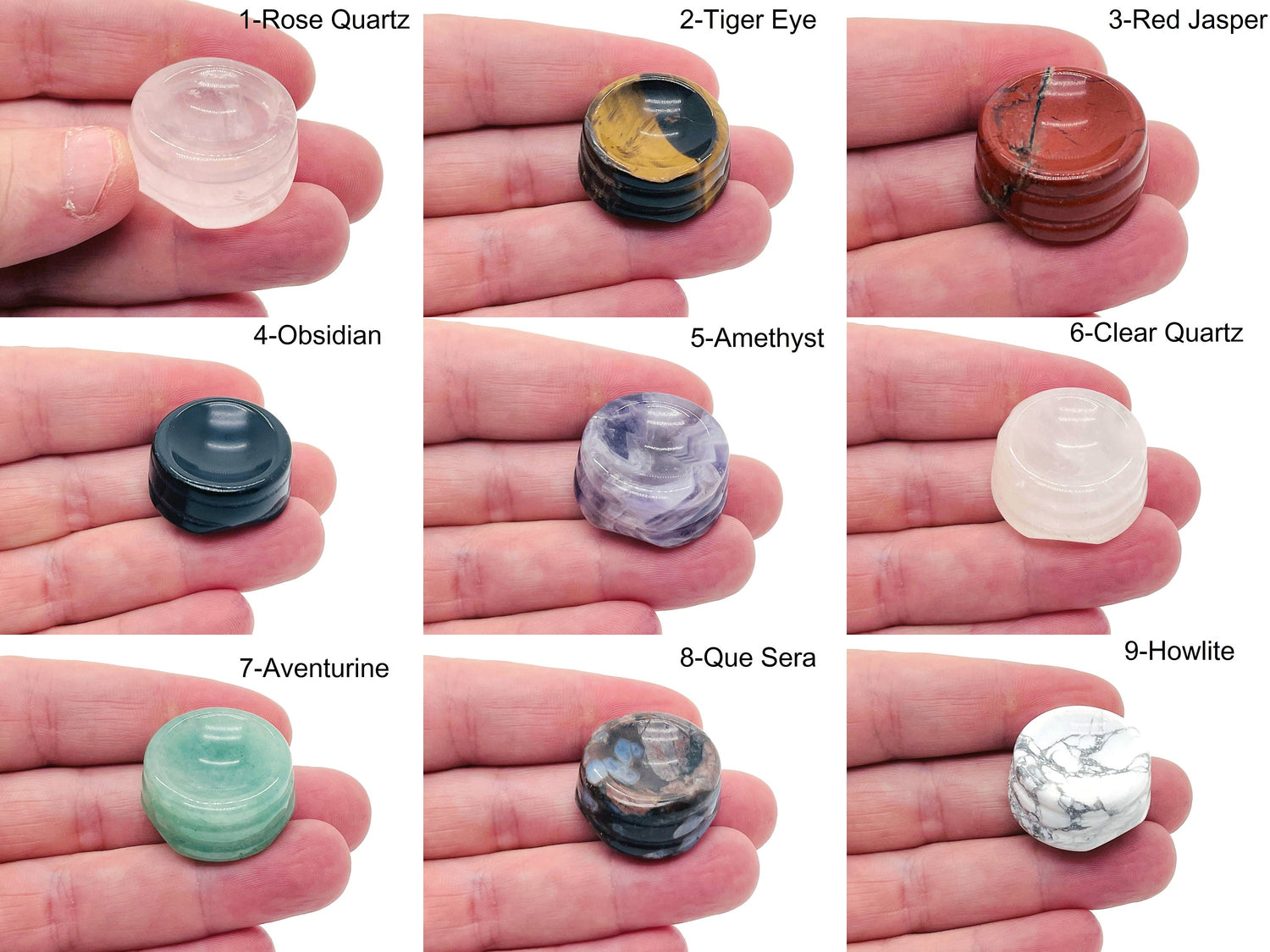 Crystal Sphere Stand - Carved Gemstone - Sphere Crystal Holders - Home Decor - MIX