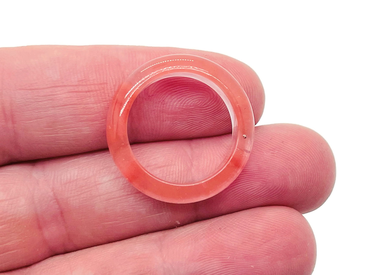 Cherry Quartz Crystal ring by GemstoneGO featuring a vibrant cherry quartz gemstone set in a silver band.