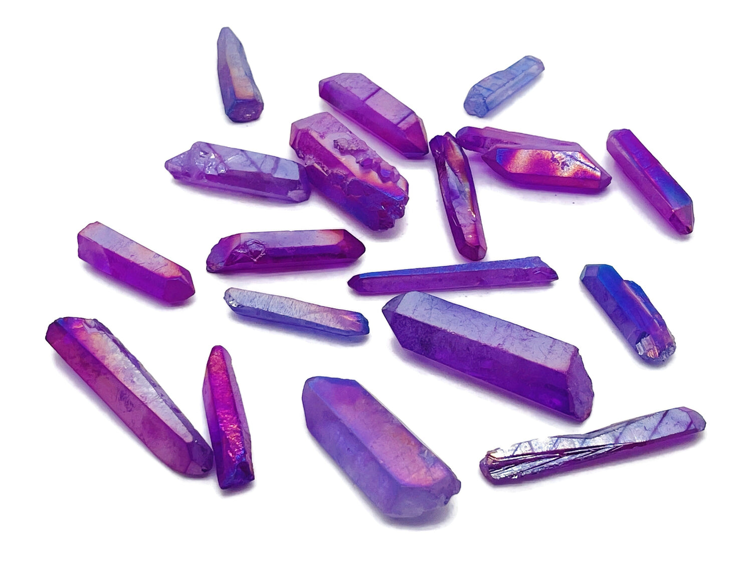 Purple Aura Quartz Point Gemstone - Raw Stone - RA1148