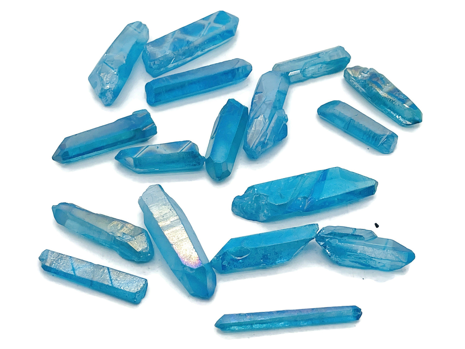 Blue Aura Quartz Point Gemstone - Raw Stone - RA1149