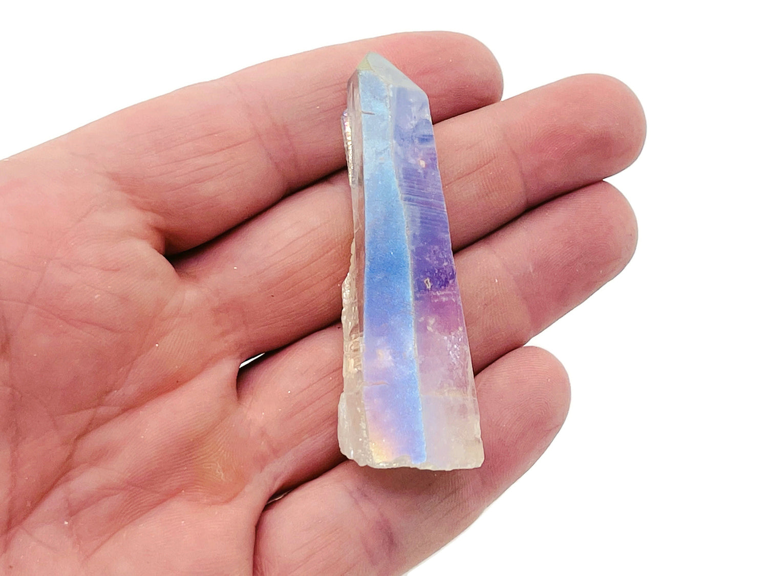 Angel Aura Quartz Point Gemstone - Raw Stone - RA1153