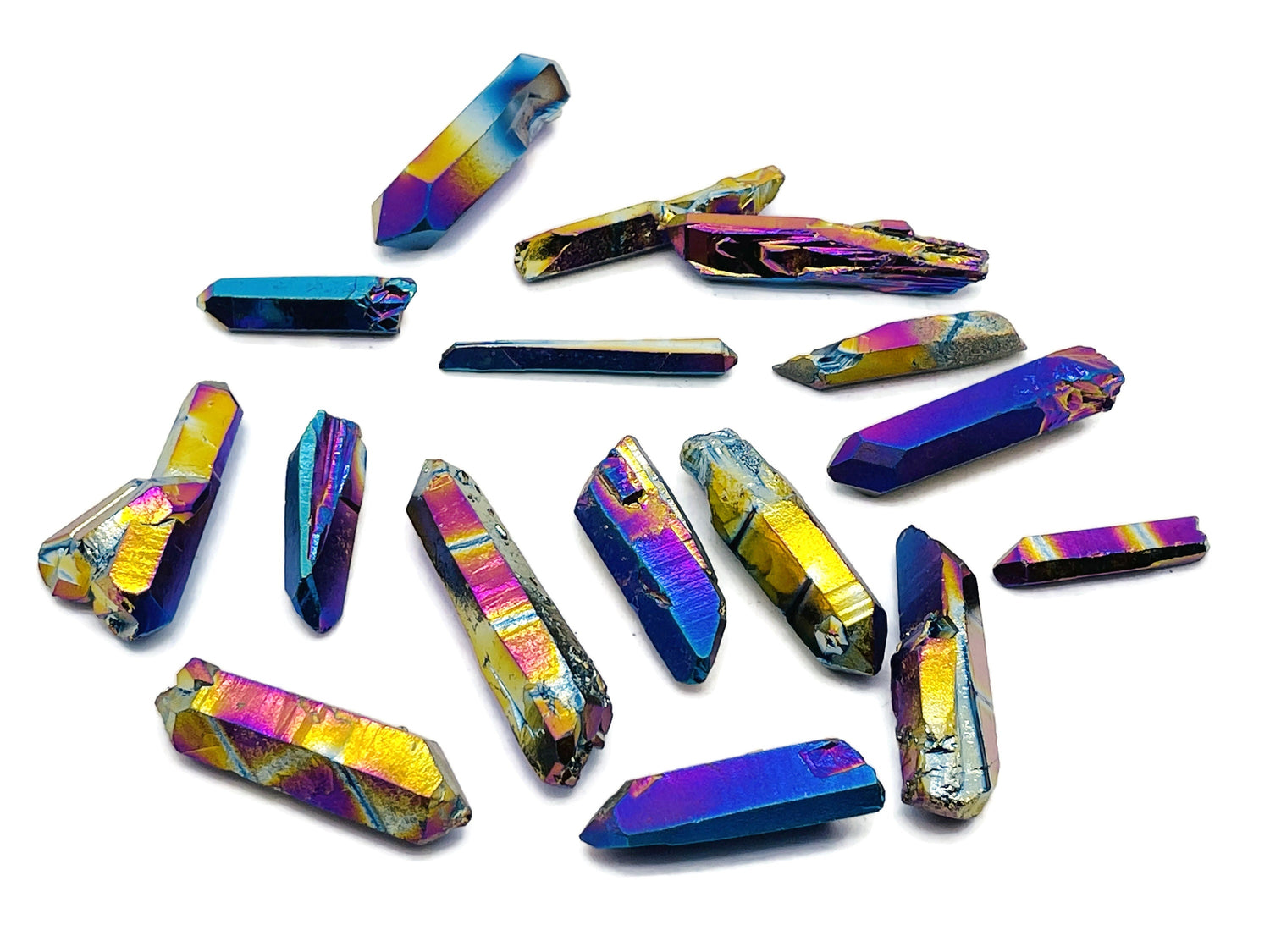 Rainbow Aura Quartz Point Gemstone - Raw Stone - RA1154