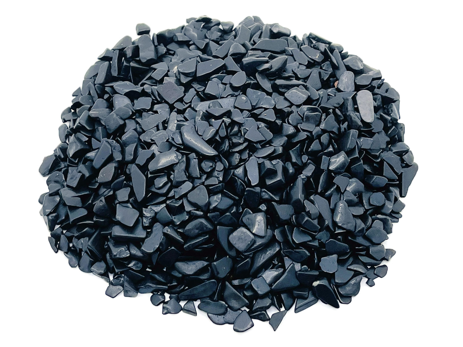 Shungite Crystal Chips - Semi Tumbled Stone - Bulk - 5-7mm - CP1208