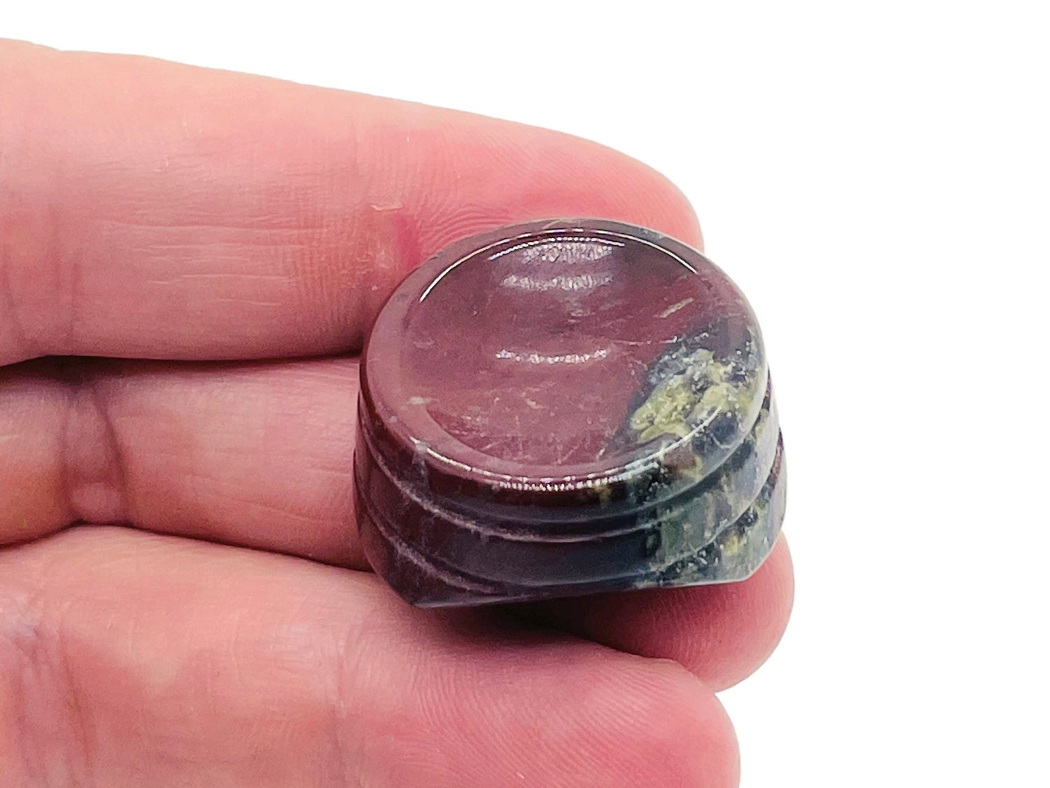 Dragon Blood Jasper Crystal Sphere Stand - Carved Gemstone - Home Decor - SD1021