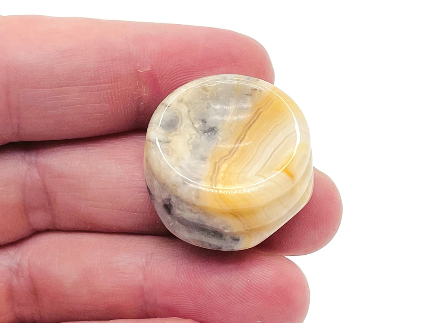 Crazy Lace Agate Crystal Sphere Stand - Carved Gemstone - Home Decor - SD1022